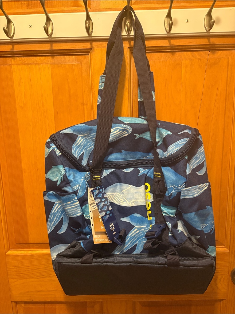Neso Whale-Navy Tote/Backpack. RETAIL 95.00 GRAB IT HERE TODAY NWT